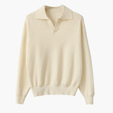 Textured Knit Polo Sweater