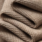 Textured Knit Polo Sweater