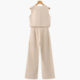 Classy Lady - Linen Two-piece Set