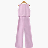 Classy Lady - Linen Two-piece Set