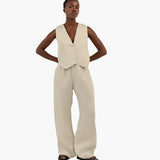Classy Lady - Linen Two-piece Set