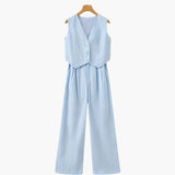 Classy Lady - Linen Two-piece Set
