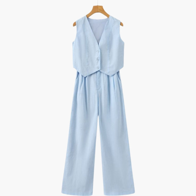Classy Lady - Linen Two-piece Set