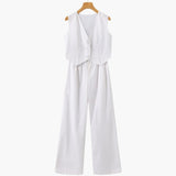 Classy Lady - Linen Two-piece Set