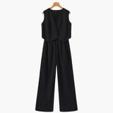 Classy Lady - Linen Two-piece Set