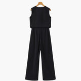 Classy Lady - Linen Two-piece Set